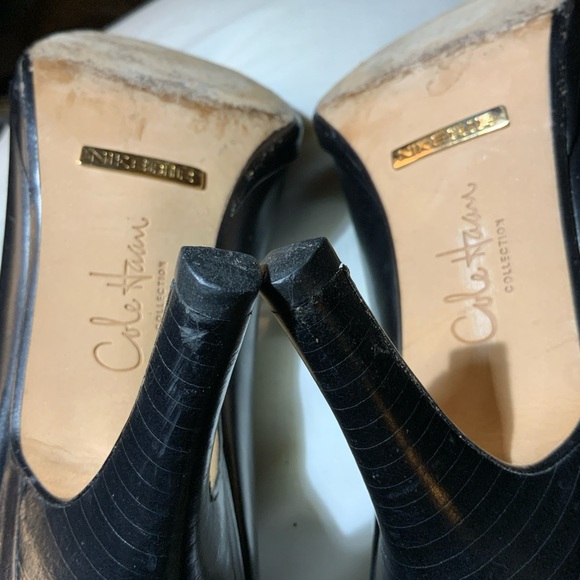 Nike Air Cole Haan Collection Black Square-Toe 3" Heels. - Picture 3 of 12